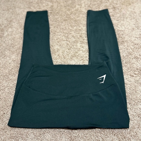 Gymshark Forest Dark Green Sport Leggings Size Small - Picture 3 of 5